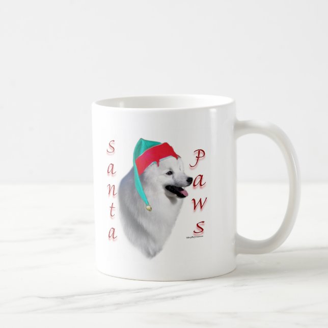 American Eskimo Dog Santa Paws Coffee Mug (Right)