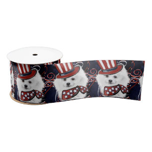 American Eskimo Dog  Satin Ribbon