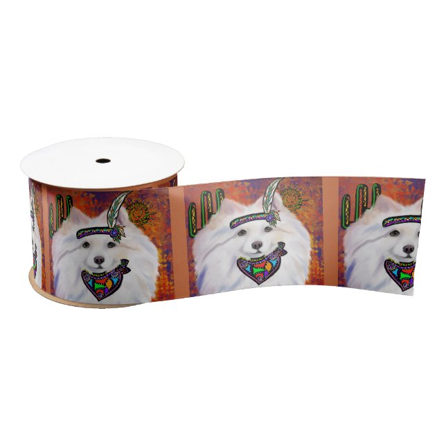 American Eskimo Dog  Satin Ribbon (Spool)