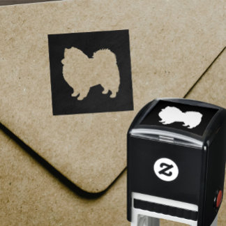 American Eskimo Dog Silhouette Eskie Self-inking Stamp