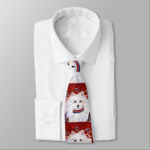 American Eskimo Dog Tie