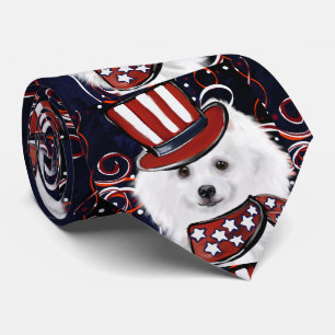 American Eskimo Dog Tie