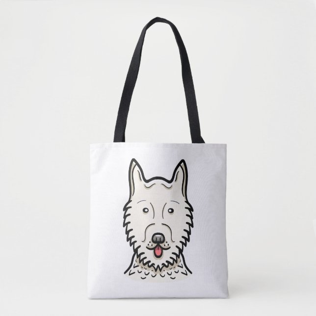 American Eskimo Dog Tote Bag (Front)