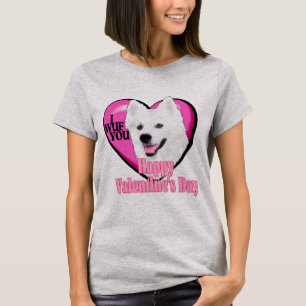 American Eskimo Dog Valentines Day T-shirt