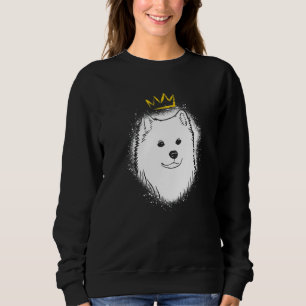 American Eskimo Dog with Crown Sweatshirt