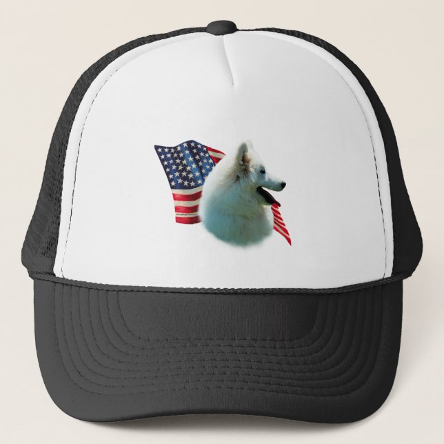 American Eskimo Flag Trucker Hat (Front)