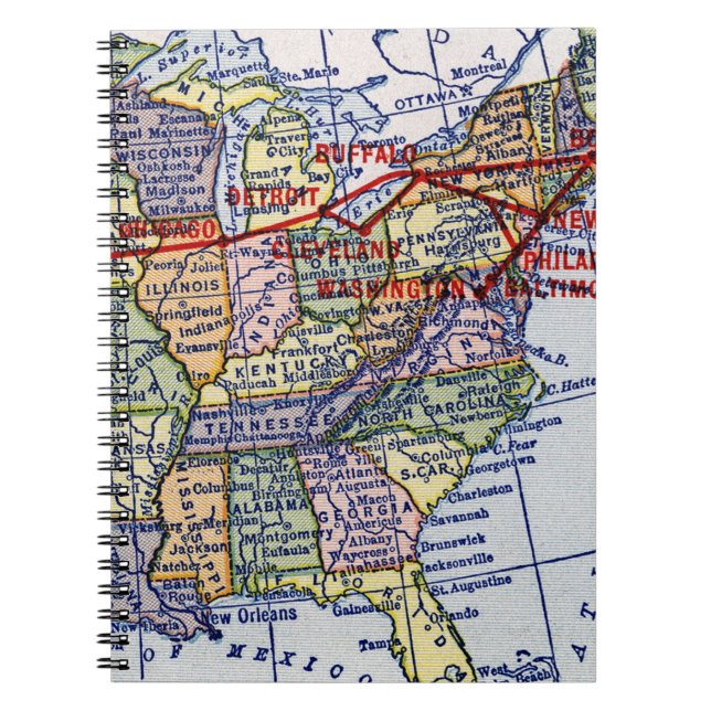 AMERICAN EXPRESS SHIPPING SPIRAL NOTEBOOK (Front)