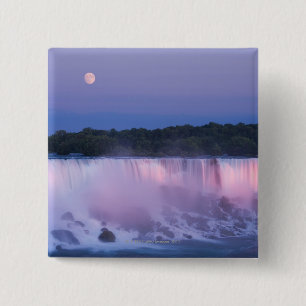 American Falls at Dusk 15 Cm Square Badge