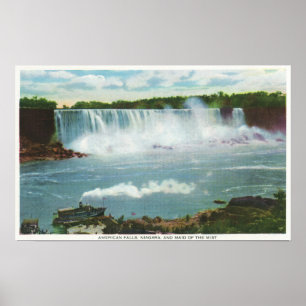 American Falls Maid of the Mist View Poster