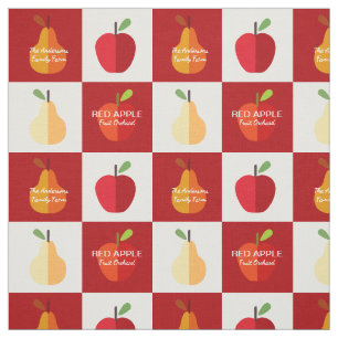 American Family Orchard Retro Custom Text Fabric