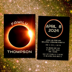 American Family Total Solar Eclipse April 8 2024 Invitation
