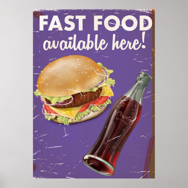 American Far Food Vintage Food Poster. Poster (Front)