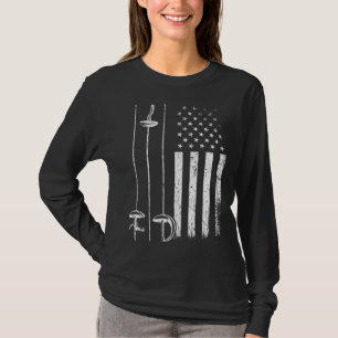 American Fencing Gear Patriotic Fencer 4th of July T-Shirt