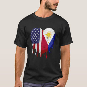American Filipino Heritage Month Philippines Flag  T-Shirt