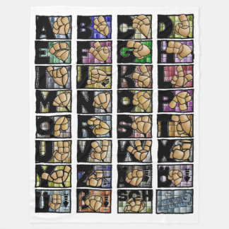 American Finger Alphabet 3 (2025) Fleece Blanket