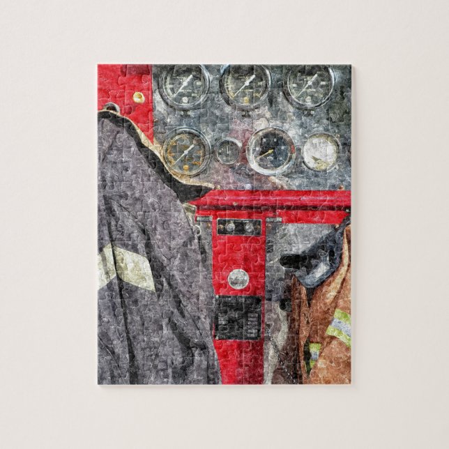 American Fire Truck Jigsaw Puzzle (Vertical)