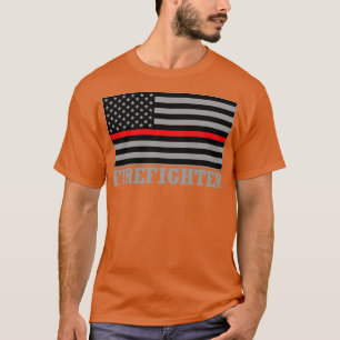American Firefighter Fire Fighter Thin Red Line Fi T-Shirt