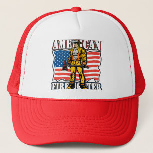 American Firefighter Trucker Hat