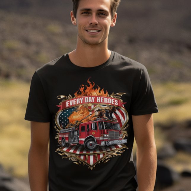 American Firefighters Emblem T-Shirt (Creator Uploaded)