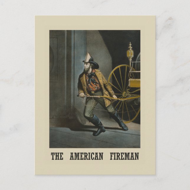  American fireman Postcard (Front)