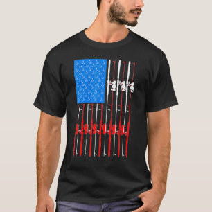 American Fishing Poles Fisherman Reel Rod And Ho T-Shirt