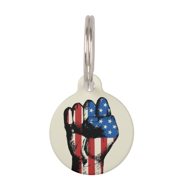 American Fist Pet Tag (Front)