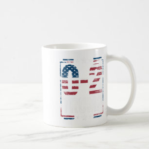 American Flag 0-2 Trump 2024  Coffee Mug