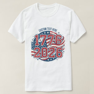 American Flag 1776 2026 Anniversary T-Shirt