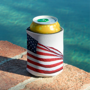 American Flag 2412 Can Cooler