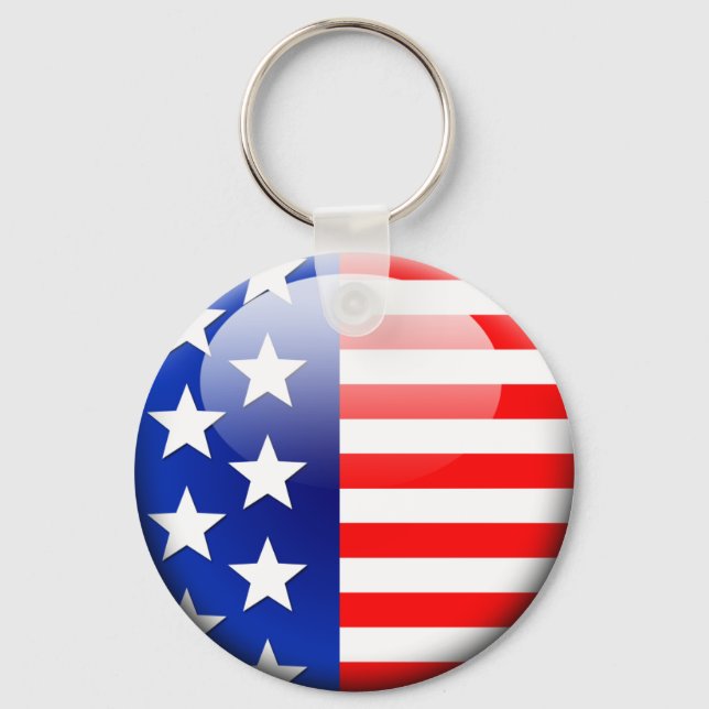 American Flag 2.0 Key Ring (Front)