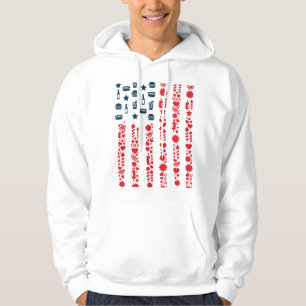 american flag 4th july picnic hoodie