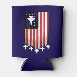 American Flag 4th of July-65079 Can Cooler