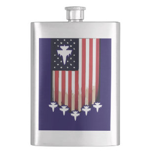 American Flag 4th of July-65079 Hip Flask