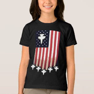 American Flag 4th of July-65079 Tri-Blend Shirt