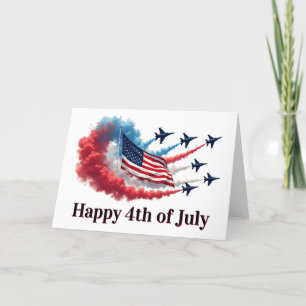 American Flag, 4th of July Holiday Card
