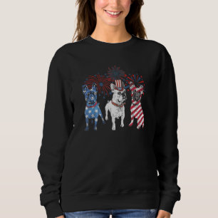 American Flag 4th Of July Independence Day French  Sweatshirt