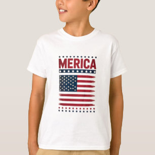 American Flag 4th of July Merica T-Shirt