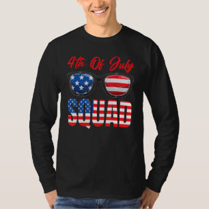 American Flag 4th Of July Squad 4th Of July T-Shirt