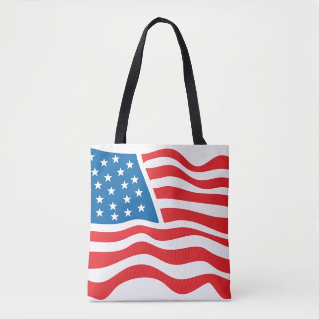 American Flag - 4th of July Tote Bag (Front)