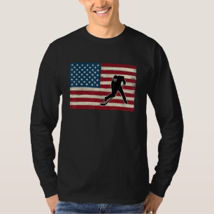 American flag 4th of July USA Patriotic Field Ice  T-Shirt