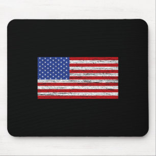 American Flag 4th Of July USA Patriotic Mouse Pad