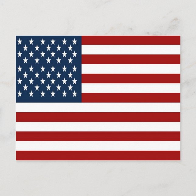American Flag (50 Stars) Postcard (Front)