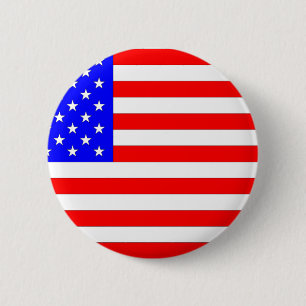 AMERICAN FLAG 6 CM ROUND BADGE