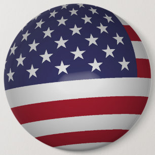 AMERICAN FLAG 6 CM ROUND BADGE