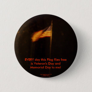 American Flag 6 Cm Round Badge