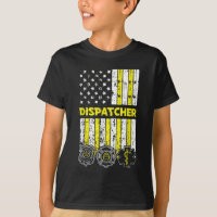 American Flag 911 Operator Dispatch-er Police Fire