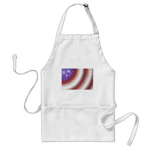 American Flag Abstract Standard Apron
