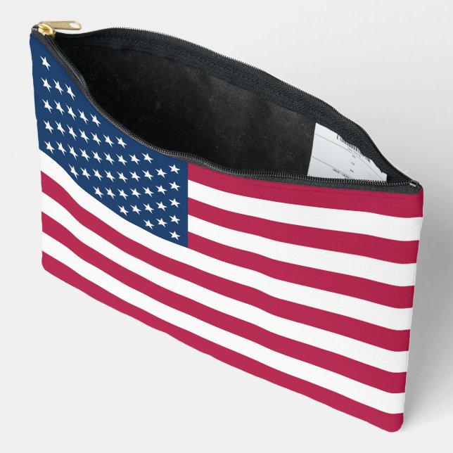 American flag accessory pouch (Open)