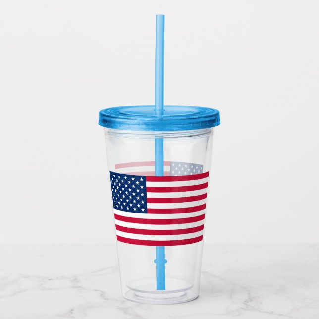 American Flag Acrylic Tumbler (Front)