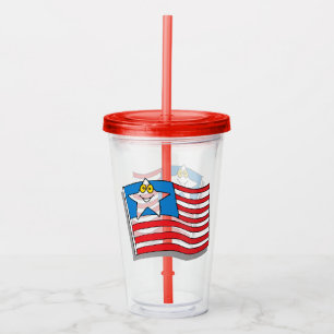 American Flag Acrylic Tumbler